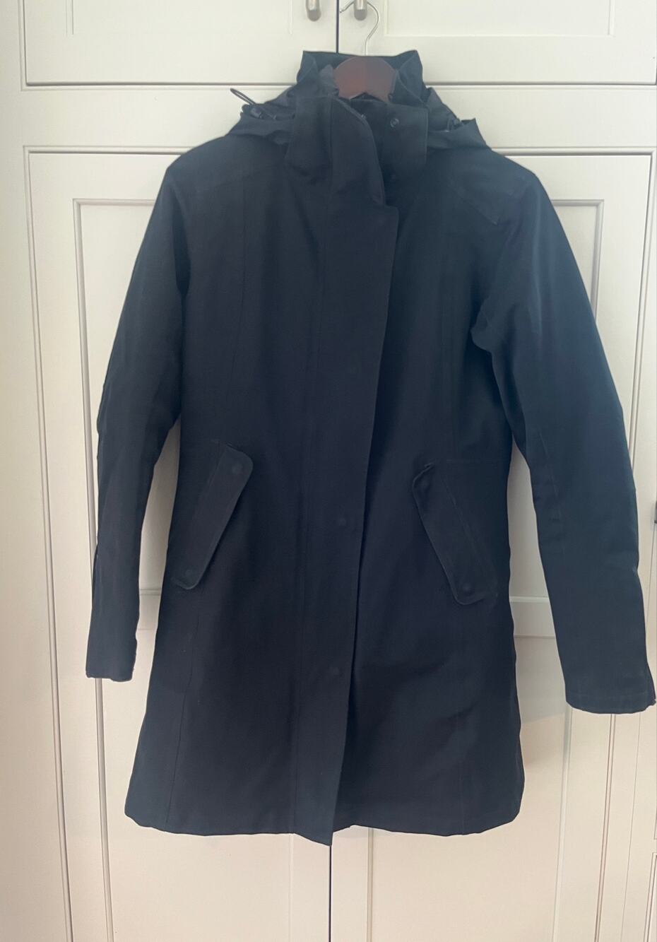 Patagonia Women's Tres 3-in-1 Duck Down Parka Jacket Black Size S H2No Coat